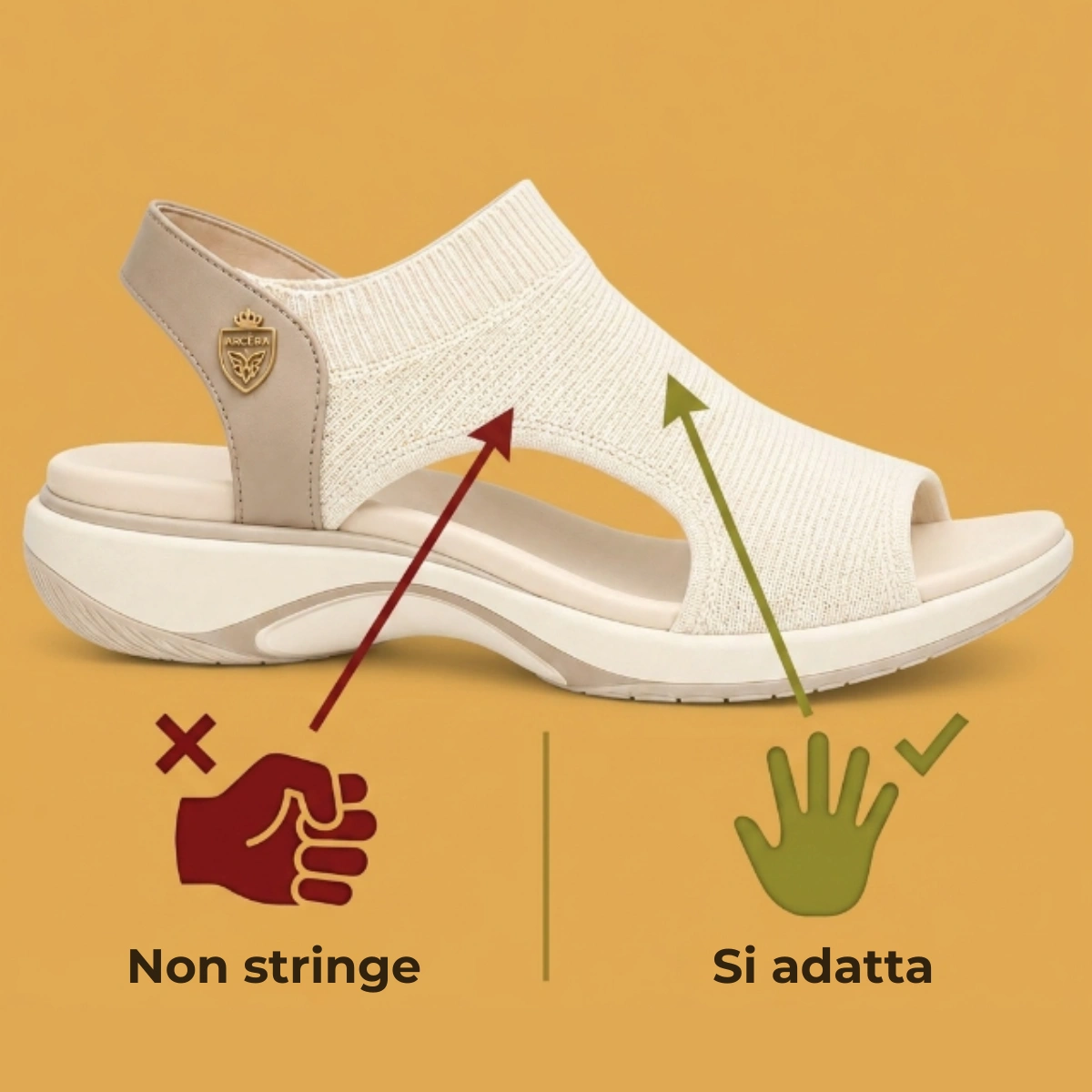 Tomaia elastica resistente Arceria
